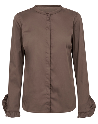 Mos Mosh - MMMattie Skjorte - Coffee Quartz 